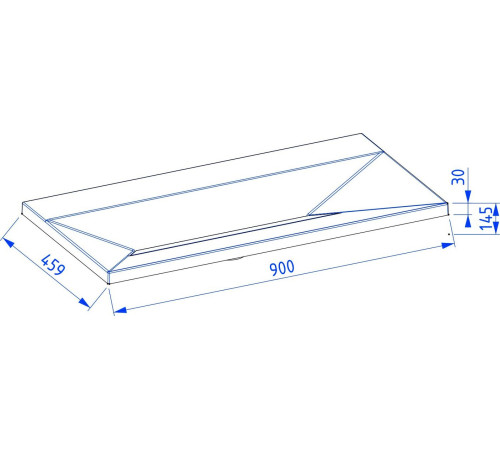 Умывальник Lauter Nelli 90 черный кварц