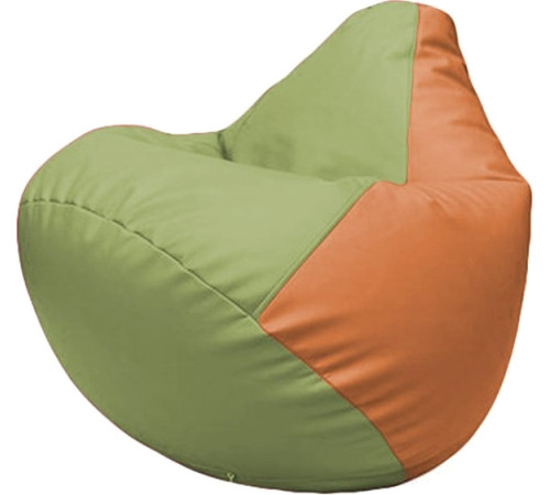 Кресло-мешок Flagman Груша Макси Г2.3-1920 оливковый/оранжевый