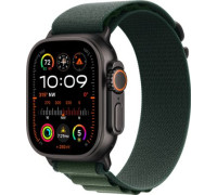 Умные часы Apple Watch Ultra 2 LTE 49 мм титановый корпус, черный/темно-зеленый, ремешок из полиэстера S