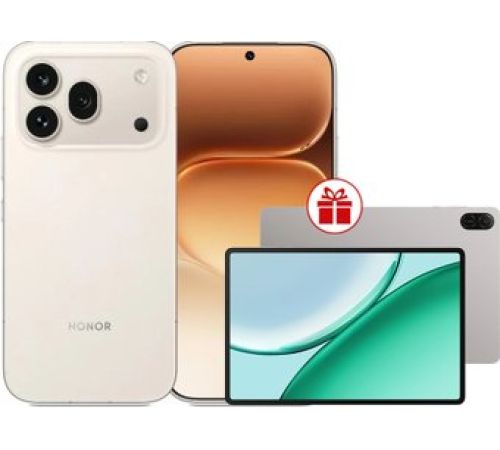Телефон HONOR 600 Pro Dual SIM 12GB/512GB международная версия бежевый + планшет HONOR Pad X8b Wi-Fi 4GB/128GB серый по акции
