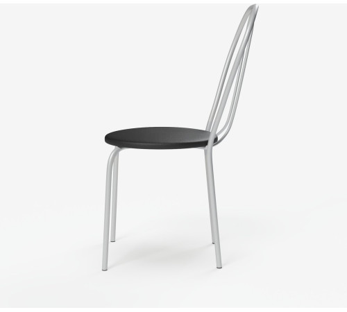 Стул Mio Tesoro Тюльпан Плюс черный/металлик