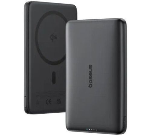 Внешний аккумулятор Baseus PicoGo AM41 Ultra-Slim Qi2 Magnetic Power Bank 10000mAh черный