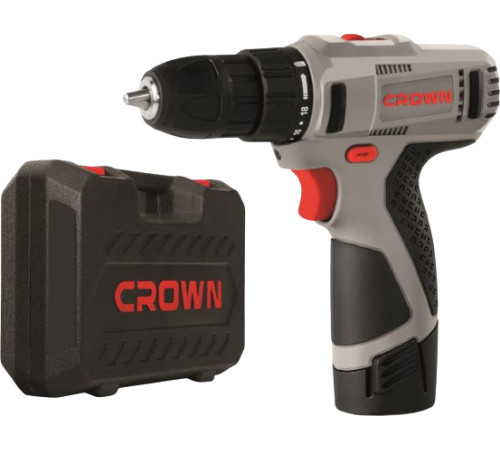 Дрель-шуруповерт Crown CT21053LH-1.5 BMC с 2-мя АКБ, кейс