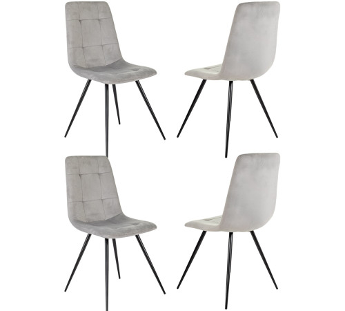 Стул Бюрократ CH-K1 4 шт светло-серый Holland 09/черный