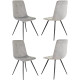 Стул Бюрократ CH-K1 4 шт светло-серый Holland 09/черный