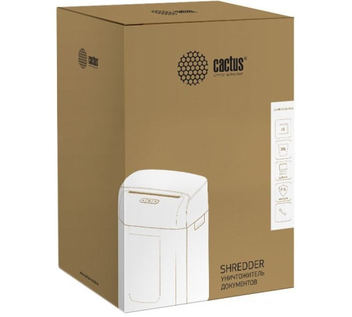 Шредер CACTUS CS-SH-15-30-2X15