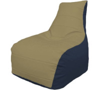 Кресло-мешок Flagman Бумеранг Б1.3-20 бежевый/синий
