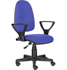 Кресло Brabix Prestige Ergo MG-311 ткань, черный/синий