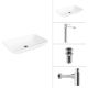Умывальник Lauter 21540 + Moon 21СK81691C + сифон 21635CH + дон.клапан 21190CH хром
