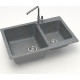 Кухонная мойка MARRBAXX Карельский камень модель 191/Q8 темно-серый