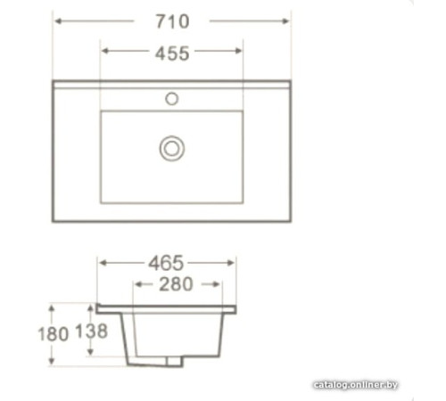 Умывальник WeltWasser Deilbach 7506-70