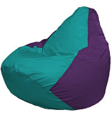 Кресло-мешок Flagman Груша Супер Мега 4XL Г5.1-285 бирюзовый/фиолетовый