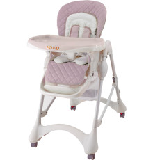 Высокий стульчик Xo Kid Mirex розовый