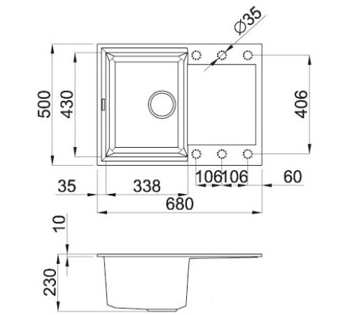 Кухонная мойка Elleci Easy 135 Espresso 78