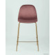 Стул Stool Group Валенсия SN полубарный OS-001CB HLR-44 велюр розовый/золотые ножки