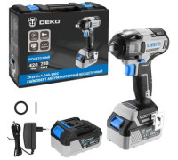 Гайковерт Deko ZKIS Set 083-1087 с 2-мя АКБ, кейс