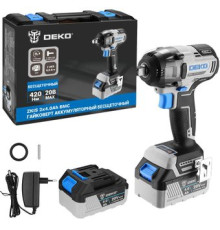 Гайковерт Deko ZKIS Set 083-1087 с 2-мя АКБ, кейс