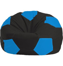 Кресло-мешок Flagman Мяч Стандарт М1.1-395 черный/голубой