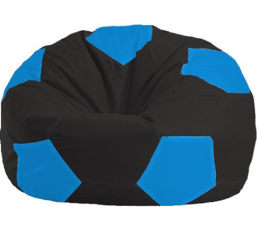 Кресло-мешок Flagman Мяч Стандарт М1.1-395 черный/голубой