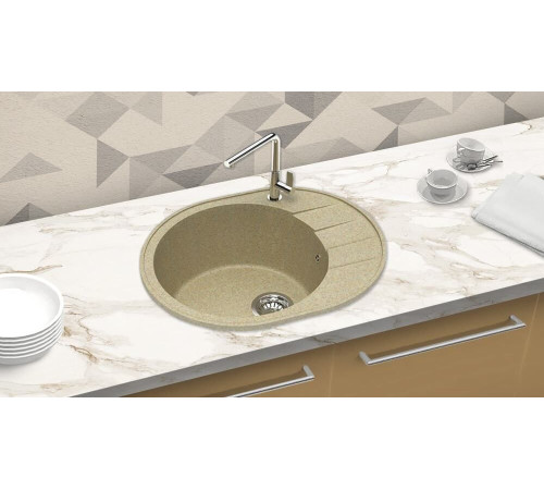 Кухонная мойка Berge BR-6201 песочный матовый