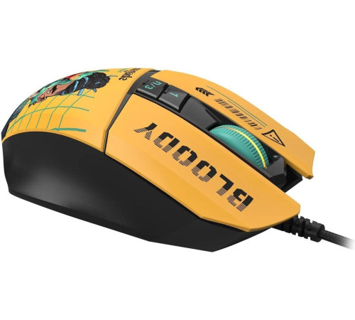 Игровая мышь A4Tech Bloody W63 Max Renegade желтый