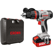 Ударная дрель-шуруповерт Crown CT21076HMX-4 BMC с 2-мя АКБ, кейс