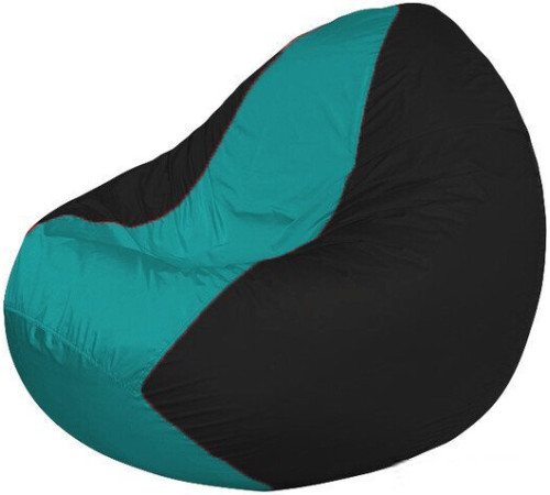 Кресло-мешок Flagman Classic К2.1-242 черный/бирюзовый