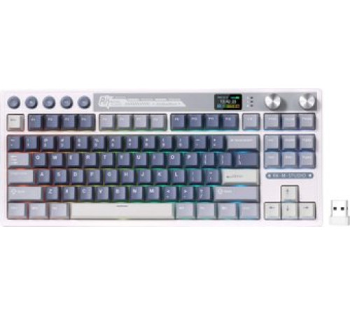 Клавиатура Royal Kludge M87 RGB Ocean Blue RK Cream