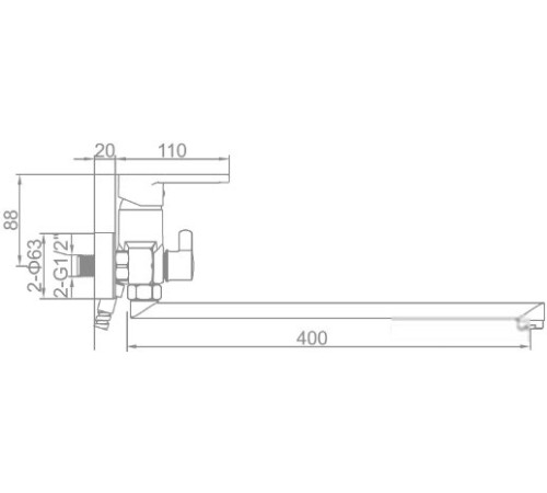 Смеситель Ledeme L2266