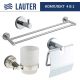 Набор аксессуаров для ванной Lauter 21SH72061 + 21SH72091 + 21SH72101 + 21SH70021 Chrome, 4 предмета