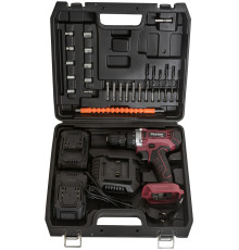 Дрель-шуруповерт Pioneer Tools CD-M2012C-USP с 2-мя АКБ, кейс, оснастка