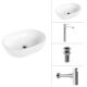 Умывальник Lauter 21836A + Moon 21СK81691C + сифон 21635CH + дон.клапан 21190CH хром