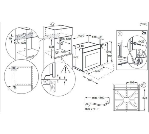 Электрический духовой шкаф Electrolux EOD6P66X