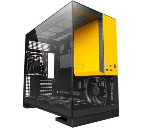 Корпус Geometric Future Model 3 5FAN черный/желтый