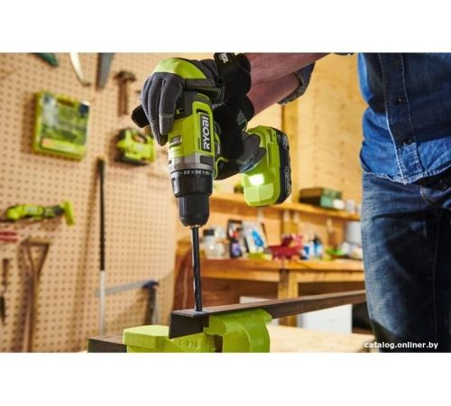 Ударная дрель-шуруповерт Ryobi RPD18-2C52S 5133005526 с 2-мя АКБ 2 Ач+5 Ач, сумка