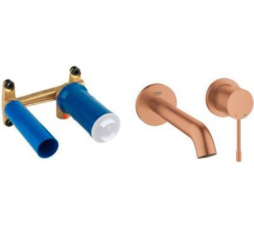 Смеситель Grohe Essence New 19408DL1+23571000 теплый закат, матовый