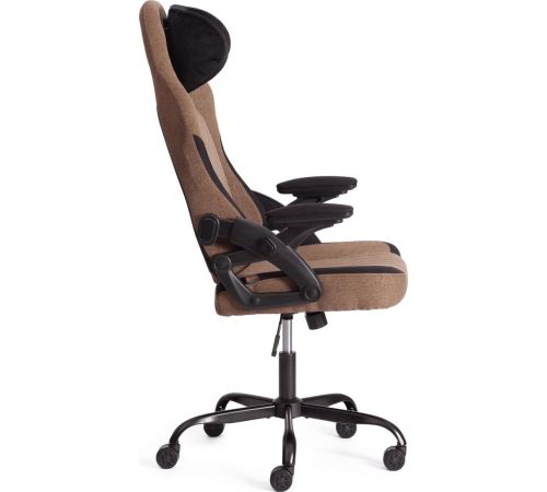 Офисное кресло TetChair iWolf ткань, черный/коричневый