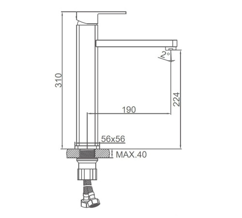 Смеситель Ledeme L1133