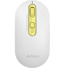 Мышь A4Tech Fstyler FG20 белый/золотистый