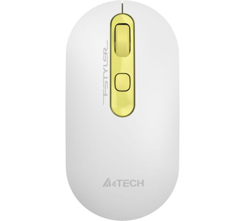 Мышь A4Tech Fstyler FG20 белый/золотистый