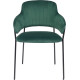 Стул с подлокотниками Алвест AV 448 темно-зеленый бархат/черный