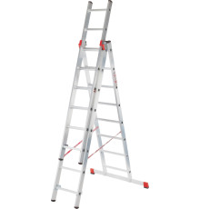 Лестница-стремянка Новая высота NV 323 трёхсекционная профессиональная 3x12 ступеней