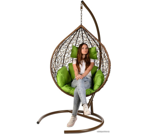 Подвесное кресло BiGarden Tropica Twotone коричневый/зеленый