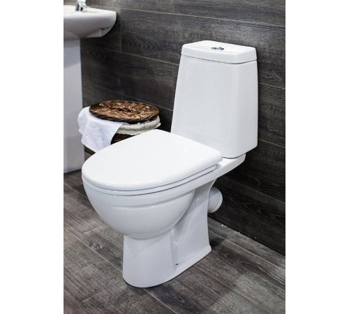 Унитаз Sanita Марс WC.CC/Mars/2-DM.Rim/WHT.G/S1 с сиденьем