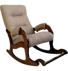 Кресло-качалка Glider Аоста светло-коричневый/орех антик