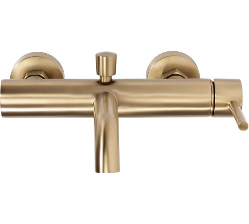 Смеситель Rea Lungo Matt Gold B8010 белый