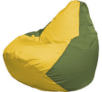 Кресло-мешок Flagman Груша Мега XXXL Г3.1-259 желтый/оливковый