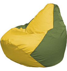 Кресло-мешок Flagman Груша Мега XXXL Г3.1-259 желтый/оливковый