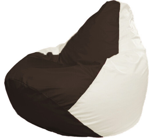 Кресло-мешок Flagman Груша Макси Г2.1-316 белый/коричневый