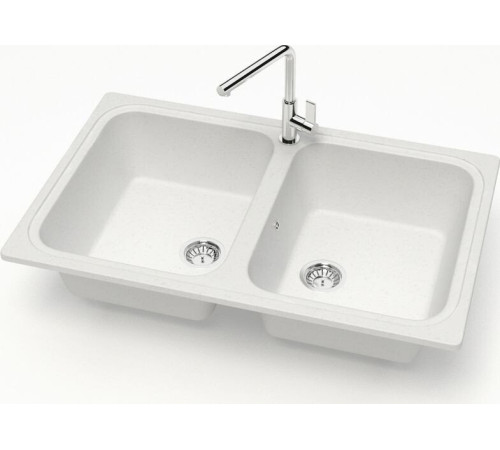 Кухонная мойка MARRBAXX Карельский камень модель 20/G31 белый